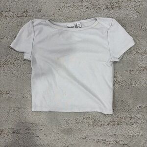 Aritzia White Crop Top